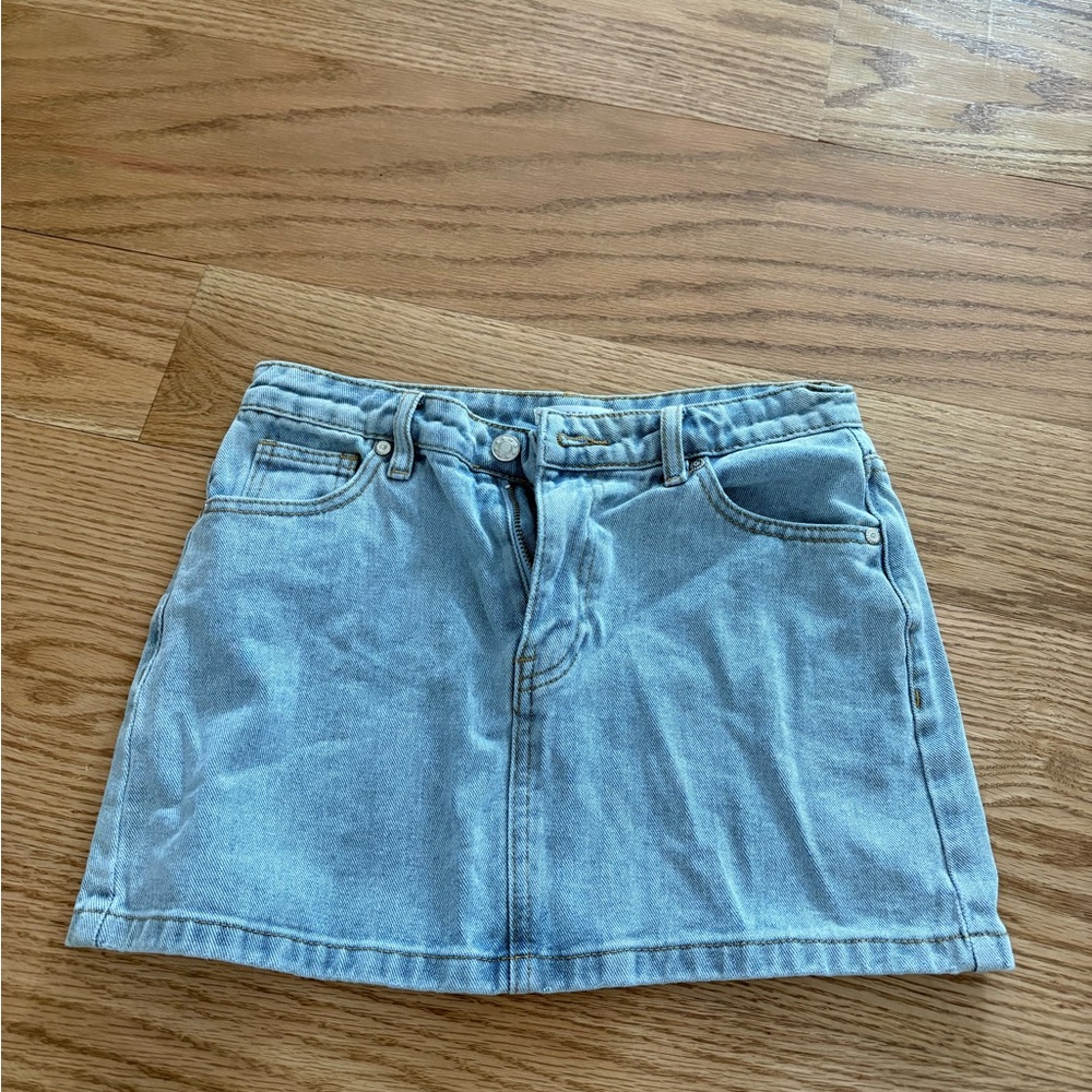 Denim mini skirt